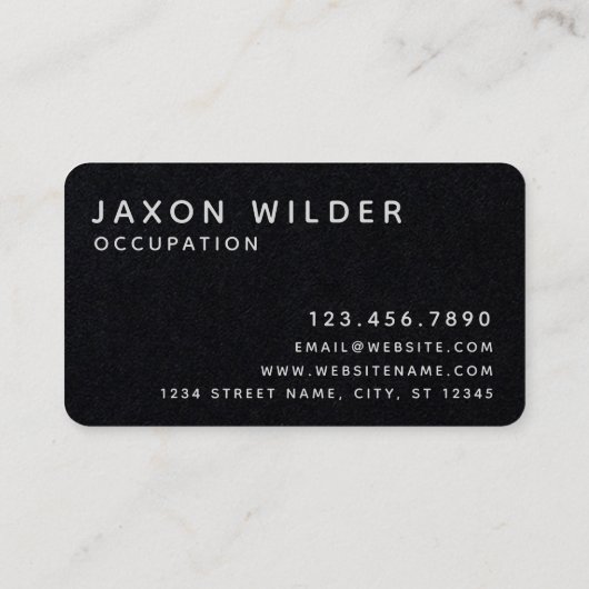 シルバーホワイトドッグシルエットミニマル雲 名刺 (裏面)