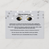 シルバーホワイトライトの点滅友人アフターケアを参照 紹介カード (裏面)