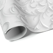 シルバーホワイト結婚25周年記念 ラッピングペーパー (ロールコーナー)