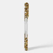 シルバーホワイト金ゴールドダイヤモンドジュエルグリッター Case-Mate iPhoneケース (裏面 / 右)