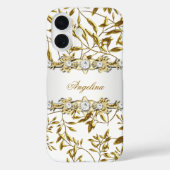 シルバーホワイト金ゴールドダイヤモンドジュエルサムスンギャラクシーS5 Case-Mate iPhoneケース (裏面)