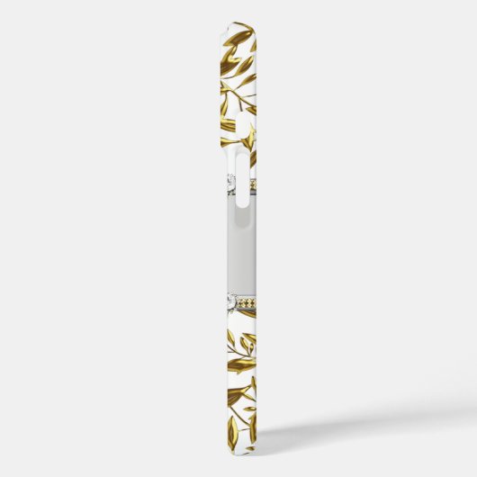 シルバーホワイト金ゴールドダイヤモンドジュエルサムスンギャラクシーS5 Case-Mate iPhoneケース (裏面 / 左)