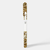 シルバーホワイト金ゴールドフェイクダイヤモンドジュエルグリッター Case-Mate iPhoneケース (裏面 / 左)