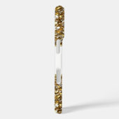 シルバーホワイト金ゴールドフェイクダイヤモンドジュエルグリッター Case-Mate iPhoneケース (裏面 / 右)