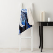 シルバーホワイト、深い海の大理石のテクスチャ。 シェルパブランケット (インサイチュ)