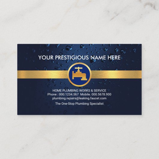 シルバーホームパイプフレーム漏れ 名刺 (裏面)