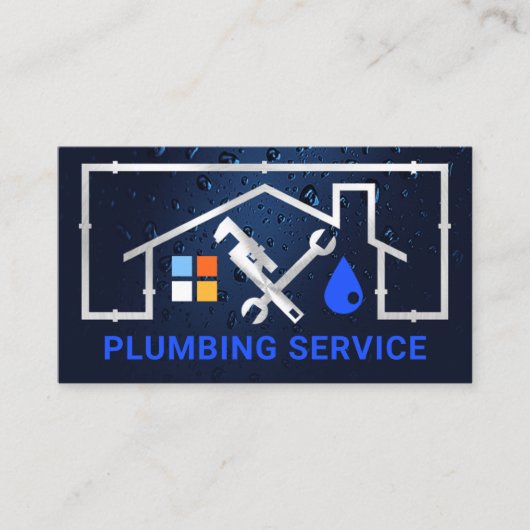 シルバーホームパイプフレーム漏れ 名刺 (正面)