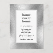 シルバーホーム甘い新しい家の移動 案内ポストカード (正面)