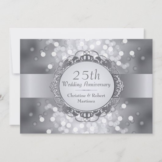 シルバーボケ 25周年パーティー招待状 招待状 (正面)