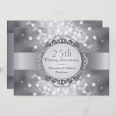 シルバーボケ 25周年パーティー招待状 招待状 (正面/裏面)
