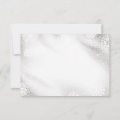 シルバーボーズスノーフレークスクリスマスホリデーRSVP 出欠カード (裏面)