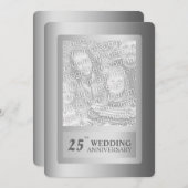 シルバーボーダー 25周年記念 招待状 (正面/裏面)