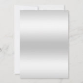 シルバーボーブル&ブルーポインセティシアクリスマスパーティー 招待状 (裏面)