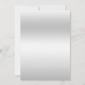 シルバーボールガウン&ティアラキンセニェラ誕生日 招待状 (裏面)