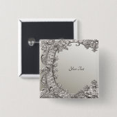 シルバーボ華美モダンタン 缶バッジ (正面&裏面)