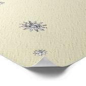 シルバーポスター付きスパークルイエローグリッター ポスター (角)