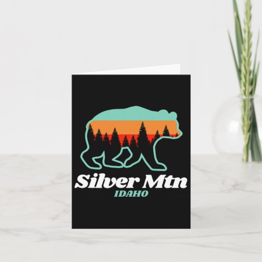 シルバーマウンテンアイダホスキースノーボードベア カード (正面)