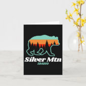 シルバーマウンテンアイダホスキースノーボードベア カード (黄色い花)