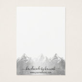 シルバーマウンテンズスカイライン手作りイヤリングディスプレイ (裏面)