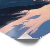 シルバーマウンテンペガサスブランケット ポスター (コーナー)