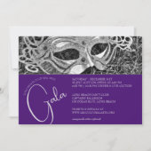 シルバーマスカレードガラ招待状 招待状 (正面)