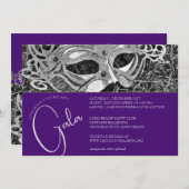 シルバーマスカレードガラ招待状 招待状 (正面/裏面)