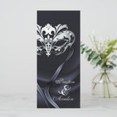 シルバーマスカレードブラックジュエリー結婚式 プログラム (スタンド正面)