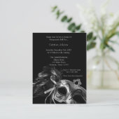 シルバーマスカレードボールSweet sixteen誕生日 ポストカード (スタンド正面)