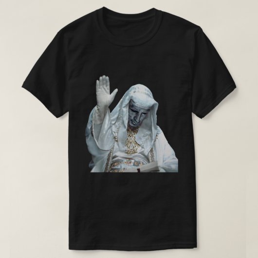 シルバーマスクのボールドウィン王ミーム | 十字軍の雰囲気 Tシャツ (デザイン正面)
