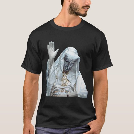 シルバーマスクのボールドウィン王ミーム | 十字軍の雰囲気 Tシャツ (正面)