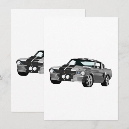 シルバーマッスルカー (正面/裏面)