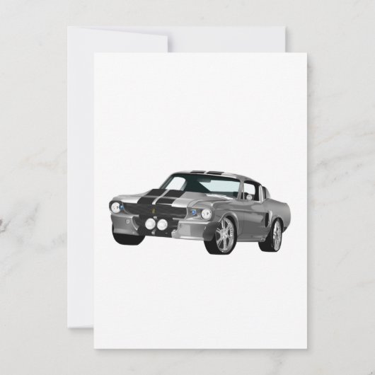 シルバーマッスルカー (裏面)