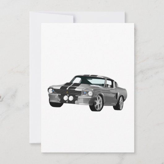 シルバーマッスルカー (正面)