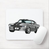 シルバーマッスルカー マウスパッド (マウス)