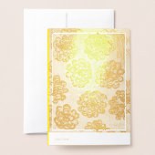 シルバーマリゴールド 箔カード (裏面封筒付き)