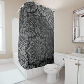 シルバーマンダラシャワーカーテン シャワーカーテン (インサイチュ)