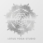 シルバーマンダラボヘミアンエレガント霊気ヨガスタジオ ウィンドウサイン (シート)