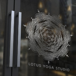 シルバーマンダラボヘミアンエレガント霊気ヨガスタジオ ウィンドウサイン