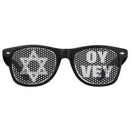 シルバーマーゲンダビッおもしろいドプリムコスチュームOy Vey レトロサングラス