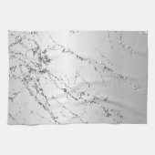 シルバーマーブルグラムグリッター キッチンタオル (横)