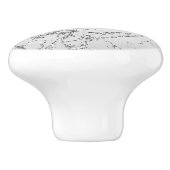 シルバーマーブルグラムグリッター セラミックノブ (側面)