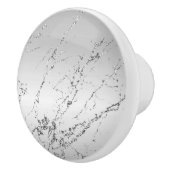 シルバーマーブルグラムグリッター セラミックノブ (右)