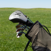 シルバーマーブルシルバーグリッターモノグラムモダン ゴルフヘッドカバー (インサイチュ)