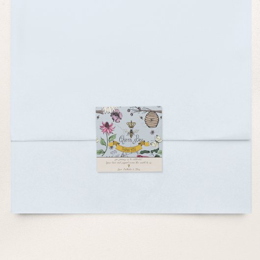 シルバーミスト&ブラッククイーンビーアンドクラウンサンキューサンキュー スクエアシール