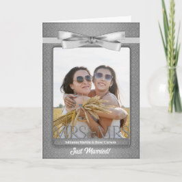 シルバーミセス&ミセス・レズビアンゲイウェディングレセプション 招待状