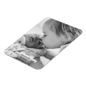 シルバーミニマリスト写真母の日の磁石 マグネット (左側)