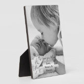 シルバーミニマリスト写真母の日の額 フォトプラーク (側面)