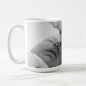 シルバーミニマリスト写真母の日コーヒーマグ コーヒーマグカップ (左)