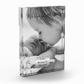 シルバーミニマリスト母の日のフォトブロック フォトブロック (左)