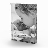 シルバーミニマリスト母の日のフォトブロック フォトブロック (右)